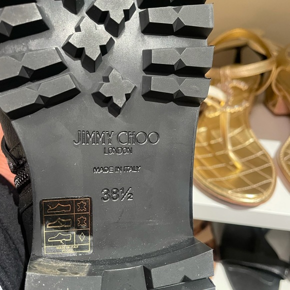 Jimmy Choo Hank Moto Boots with Fur - Picture 8 of 8